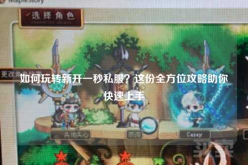 如何玩转新开一秒私服?这份全方位攻略助你快速上手