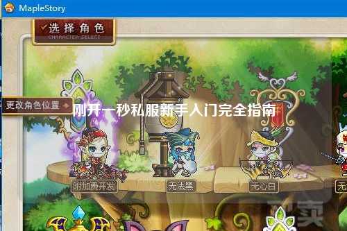 刚开一秒私服新手入门完全指南