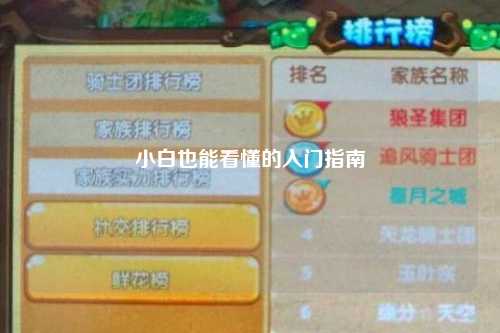 小白也能看懂的入门指南