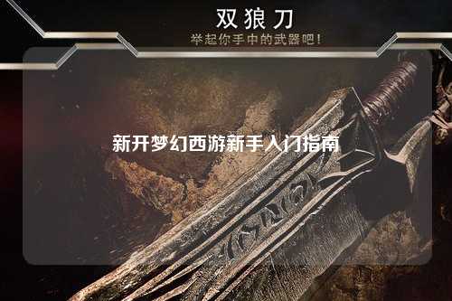 新开梦幻西游新手入门指南